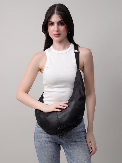 Leather Emily Shoulder Bag | Meera Creation x Allan Feder